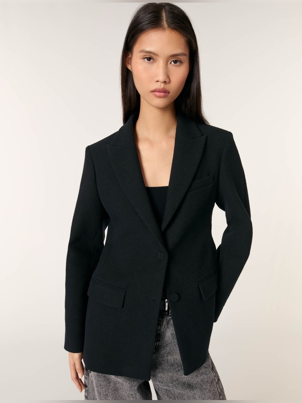 Maje Slim Fit Suit Jacket